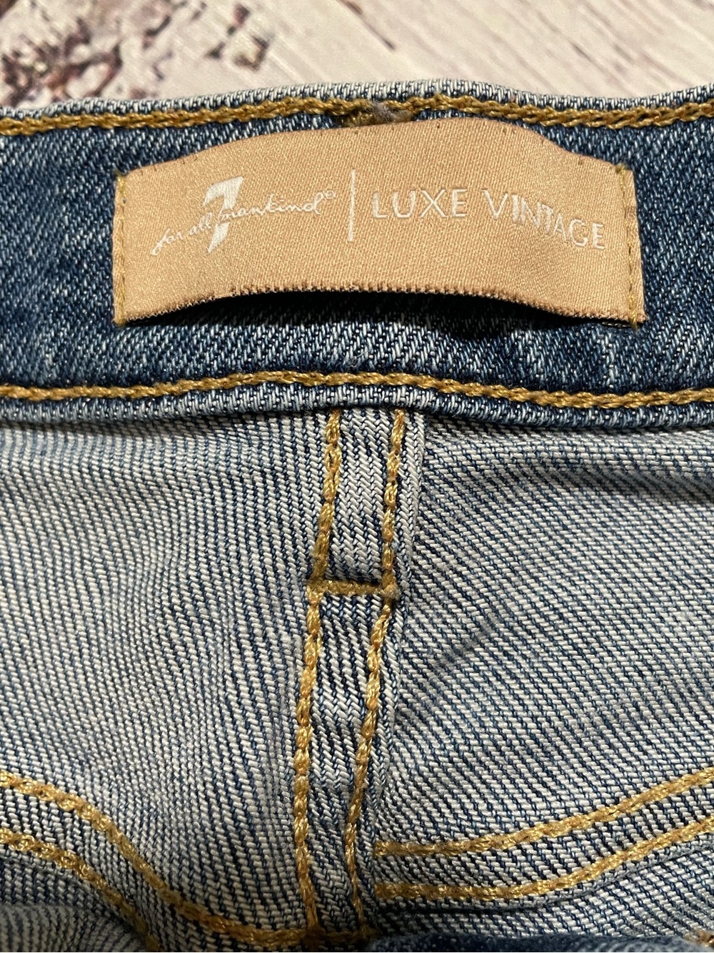 7 For All Mankind Luxe Vintage "The Ankle Skinny" Jeans. Size 27. - Picture 3 of 11